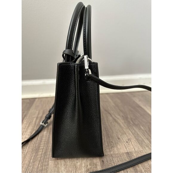 NWT Michael Kors Mercer Medium Logo and Leather Accordion Crossbody Bag - Picture 8 of 13